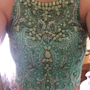 Two piece prom dress